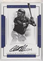 Charlie Blackmon #/49