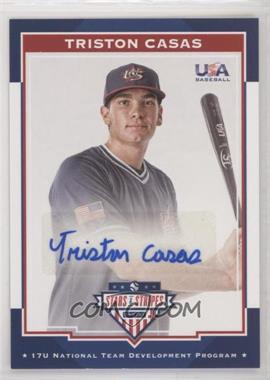 2017 Panini USA Baseball Stars & Stripes - 17U National Team Signatures #4 - Triston Casas /399