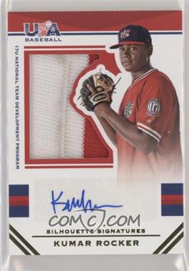 2017 Panini USA Baseball Stars & Stripes - Jumbo Swatch Silhouettes Signatures - Jersey Prime #126 - Kumar Rocker /25