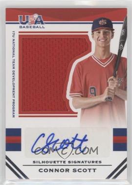 2017 Panini USA Baseball Stars & Stripes - Jumbo Swatch Silhouettes Signatures - Jersey #128 - Connor Scott /49