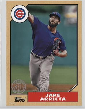 2017 Topps - 1987 Design - Topps.com Online Exclusive 5 x 7 Jumbo Ash #87-49 - Jake Arrieta /10