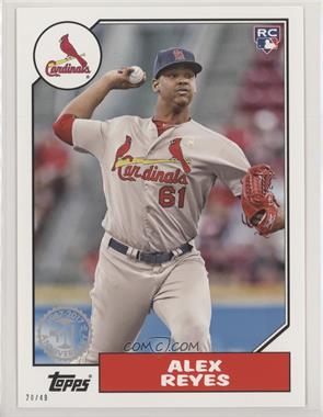 2017 Topps - 1987 Design - Topps.com Online Exclusive 5 x 7 Jumbo White Border #87-79 - Alex Reyes /49