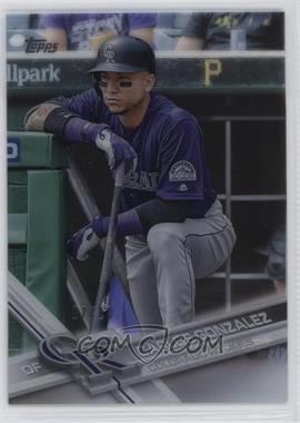 2017 Topps - [Base] - Clear #425 - Carlos Gonzalez /10 [EX to NM]