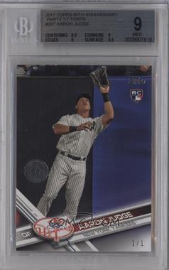 2017 Topps - [Base] - Transcendent Party 65th Anniversary Stamp #287 - Aaron Judge /1 [BGS 9 MINT]