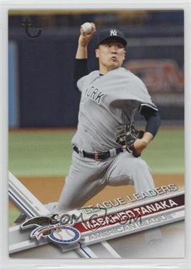 2017 Topps - [Base] - Vintage Stock #202 - League Leaders - Masahiro Tanaka /99