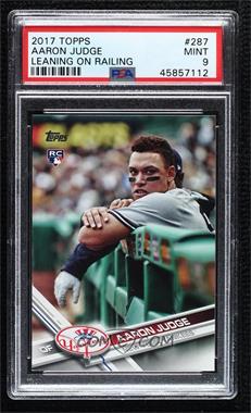 2017 Topps - [Base] #287.4 - SP - Update Variation - Aaron Judge (In Dugout) [PSA 9 MINT]