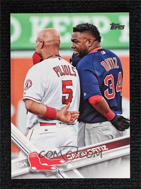 2017 Topps - [Base] #350.11 - SSP - Image Variation - David Ortiz (With Albert Pujols)