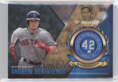 2017 Topps - Jackie Robinson Day Commemorative Patch #JRPC-ABE - Andrew Benintendi