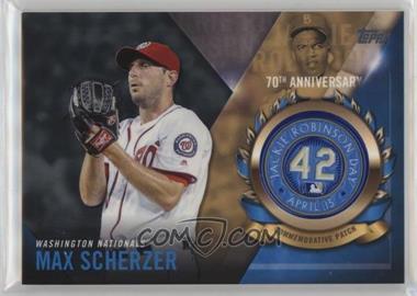 2017 Topps - Jackie Robinson Day Commemorative Patch #JRPC-MSC - Max Scherzer