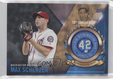 2017 Topps - Jackie Robinson Day Commemorative Patch #JRPC-MSC - Max Scherzer