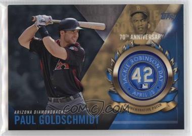 2017 Topps - Jackie Robinson Day Commemorative Patch #JRPC-PG - Paul Goldschmidt