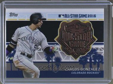 2017 Topps - MLB All-Star Team Medallions - Copper #MLBAS-CG - Carlos Gonzalez