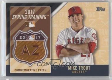 2017 Topps - MLB Spring Training Logo Patch #MLBST-MTR - Mike Trout