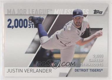 2017 Topps - Major League Milestones #MLM-14 - Justin Verlander