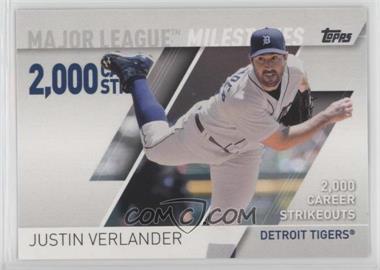 2017 Topps - Major League Milestones #MLM-14 - Justin Verlander