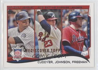 2017 Topps - Rediscover Topps Buybacks - Red #2014-237 - League Leaders - Michael Cuddyer, Chris Johnson, Freddie Freeman