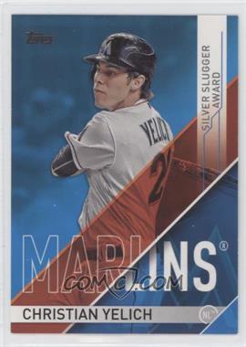 2017 Topps - Wal-Mart Silver Slugger Awards - Blue #SS-14 - Christian Yelich