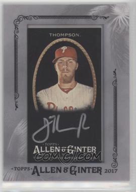 2017 Topps Allen & Ginter's - Autographed Minis - Black Parallel Silver Framed #MA-JTH - Jake Thompson