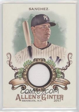 2017 Topps Allen & Ginter's - Relics B #FSRB-GSA - Gary Sanchez