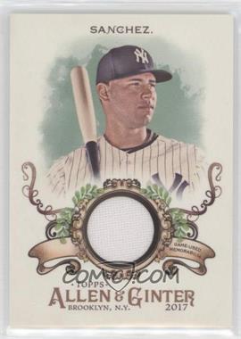 2017 Topps Allen & Ginter's - Relics B #FSRB-GSA - Gary Sanchez