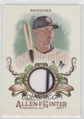 2017 Topps Allen & Ginter's - Relics B #FSRB-GSA - Gary Sanchez