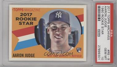 2017 Topps Archives - 1960 Rookie Stars #RS-9 - Aaron Judge [PSA 10 GEM MT]