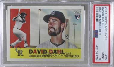 2017 Topps Archives - [Base] #25.1 - 1960 - David Dahl (Portrait with Bat) [PSA 9 MINT]