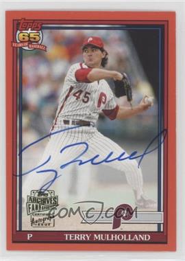 2017 Topps Archives - Fan Favorite Autographs - Soft Red #FFA-TM - 1991 - Terry Mulholland /25