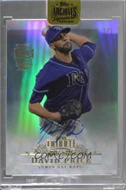 2017 Topps Archives All-Star Signature Edition Buybacks - [Base] #13TT-56 - David Price (2013 Topps Tribute) /1 [Buyback]