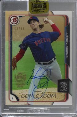 2017 Topps Archives All-Star Signature Edition Buybacks - [Base] #15BP-BP92 - Henry Owens (2015 Bowman Prospects) /88 [Buyback]