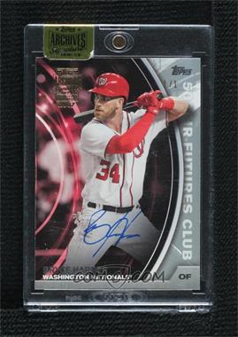 2017 Topps Archives All-Star Signature Edition Buybacks - [Base] #16T500-6 - Bryce Harper (2016 Topps 500HR Futures Club) /1 [Buyback]