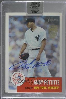 2017 Topps Archives Postseason Signature Edition Buybacks - [Base] #02TH-71 - Andy Pettitte (2002 Topps Heritage) /1 [Buyback]