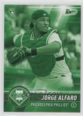 2017 Topps Bunt - [Base] - Green #195 - Jorge Alfaro /99