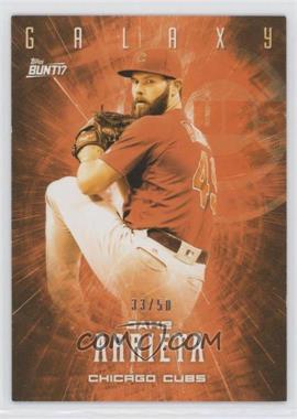 2017 Topps Bunt - Galaxy - Orange #G-JAR - Jake Arrieta /50