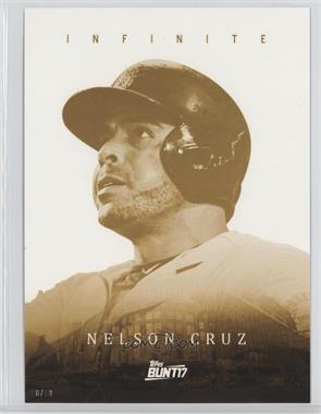 2017 Topps Bunt - Infinite - Topps.com Online Exclusive 5 x 7 Gold #I-NC - Nelson Cruz /10