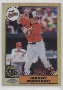 2017 Topps Chrome - 1987 Design #87T-4 - Manny Machado