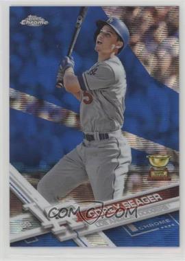 2017 Topps Chrome - [Base] - Blue Wave Refractor #50 - Corey Seager /75