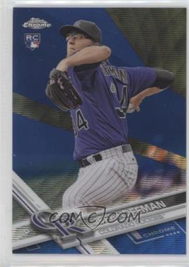 2017 Topps Chrome - [Base] - Blue Wave Refractor #70 - Jeff Hoffman /75