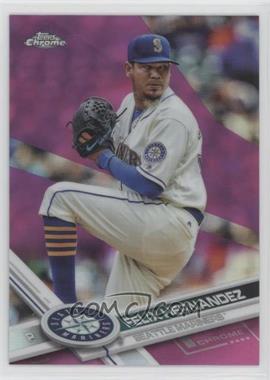 2017 Topps Chrome - [Base] - Pink Refractor #20 - Felix Hernandez