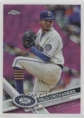 2017 Topps Chrome - [Base] - Pink Refractor #20 - Felix Hernandez