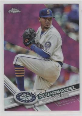 2017 Topps Chrome - [Base] - Pink Refractor #20 - Felix Hernandez