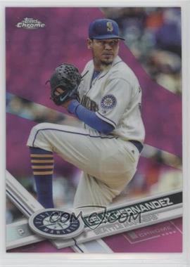 2017 Topps Chrome - [Base] - Pink Refractor #20 - Felix Hernandez