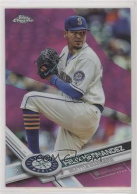 2017 Topps Chrome - [Base] - Pink Refractor #20 - Felix Hernandez