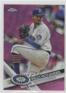 2017 Topps Chrome - [Base] - Pink Refractor #20 - Felix Hernandez