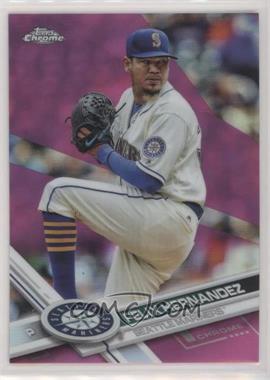 2017 Topps Chrome - [Base] - Pink Refractor #20 - Felix Hernandez