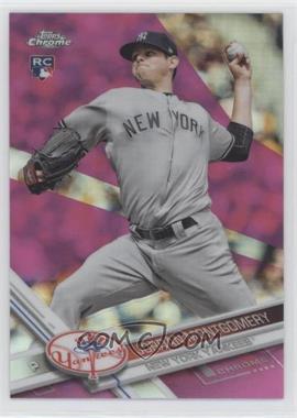 2017 Topps Chrome - [Base] - Pink Refractor #24 - Jordan Montgomery