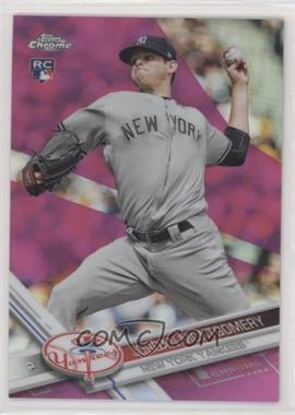 2017 Topps Chrome - [Base] - Pink Refractor #24 - Jordan Montgomery