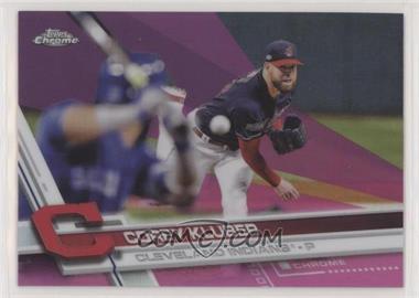 2017 Topps Chrome - [Base] - Pink Refractor #5 - Corey Kluber