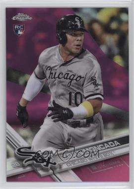 2017 Topps Chrome - [Base] - Pink Refractor #75 - Yoan Moncada