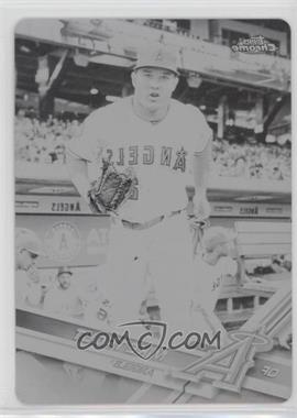 2017 Topps Chrome - [Base] - Printing Plate Black #200 - Mike Trout /1